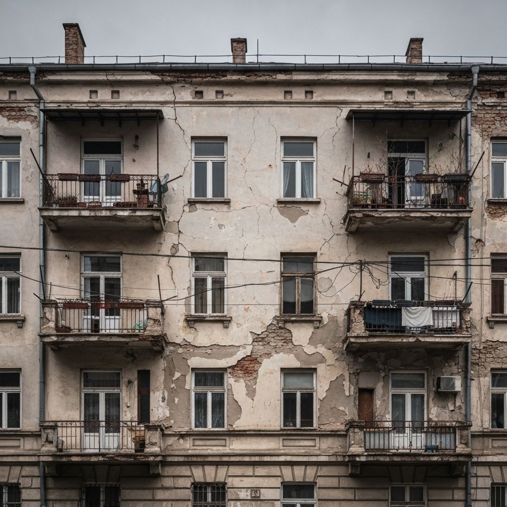 Felújítás előtti budapesti társasház